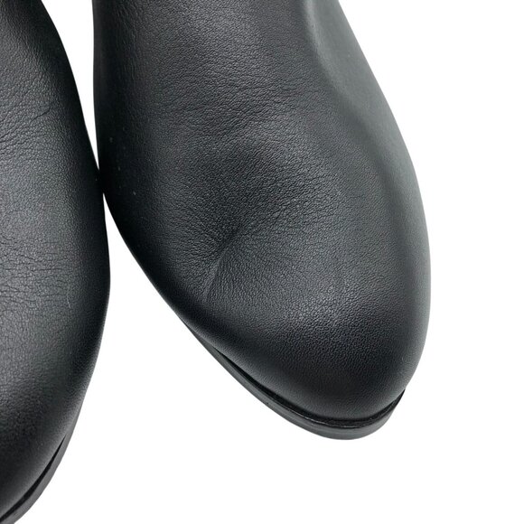 Kelsi Dagger Womens Mules Block Heel Leather Slip On Pointed Toe Black Size 9 - Picture 3 of 9